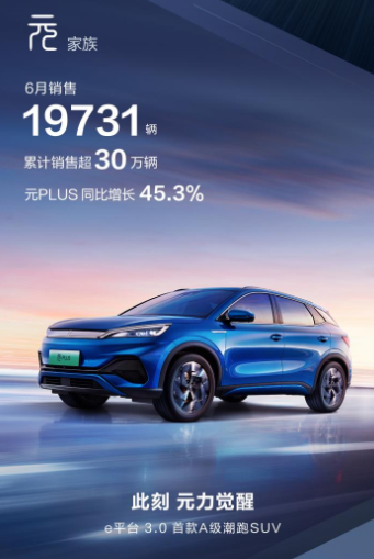 比亚迪6月销量又创佳绩