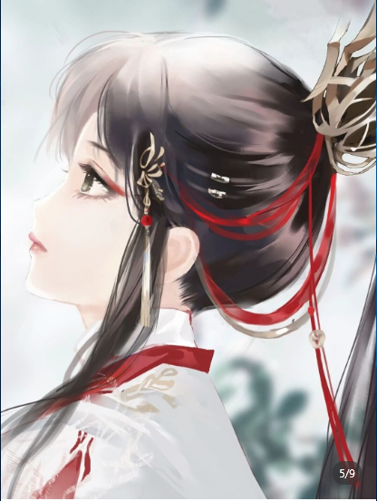 古风美女漫画素材古风美人图片素材