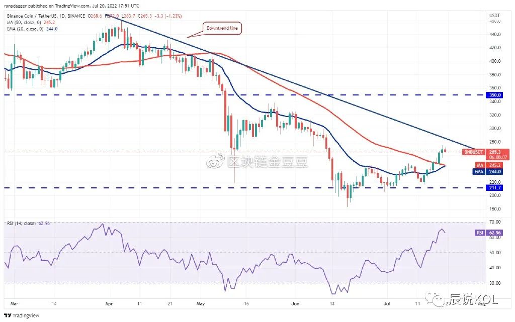 价格分析：BTC、ETH、BNB、ADA、SOL、DOGE、DOT、MATIC，AVAX