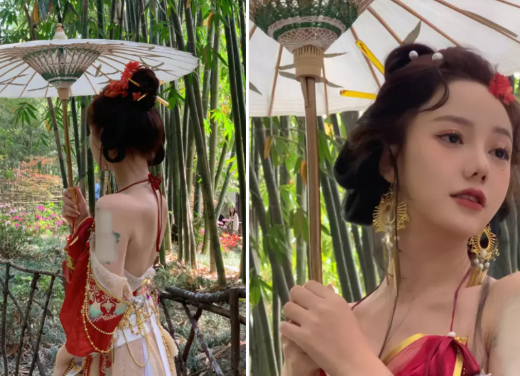 洛丽塔大哥晒出童年照片，网友：从小就是美人胚子-哪边嗨