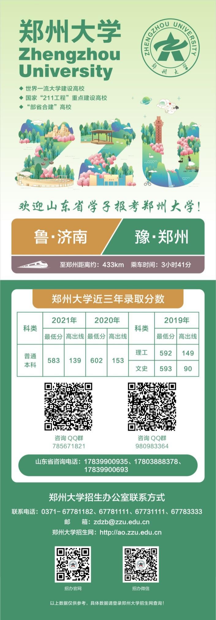 收藏！郑州大学各省近3年高考录取分数汇总，考生、家长关注！