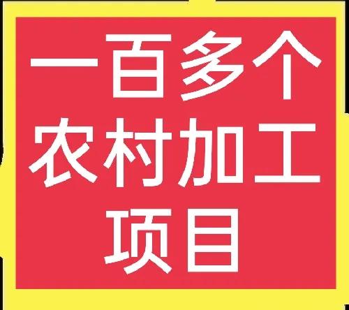 一百多个农村加工好项目，总有一个适合你，想在农村发展的别错过