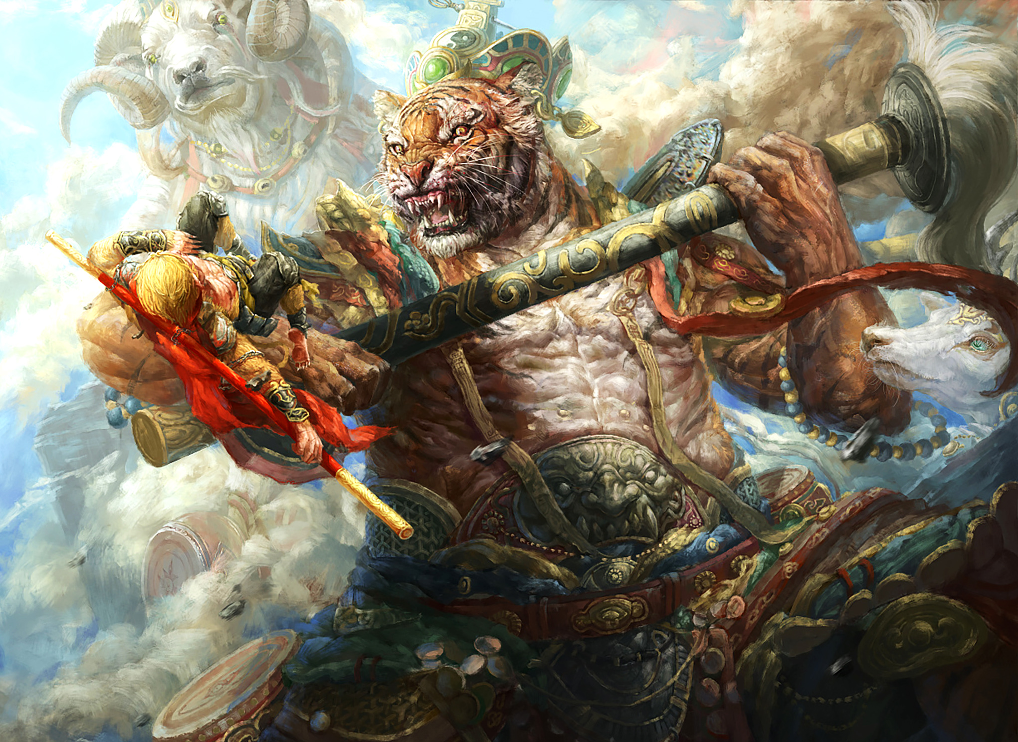 神话传说中"最强悍的六只虎":赵公明的"玄坛黑虎"无缘前三