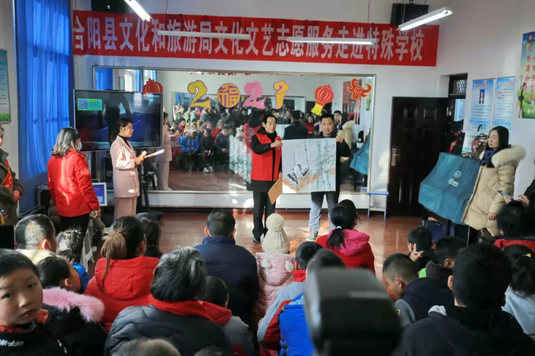 合陽縣文化文藝志愿服務(wù)走進(jìn)特殊教育學(xué)校