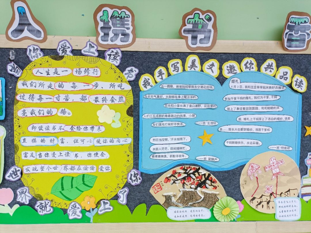 成都市双流区黄甲小学举行读书节之阅读展板评比活动