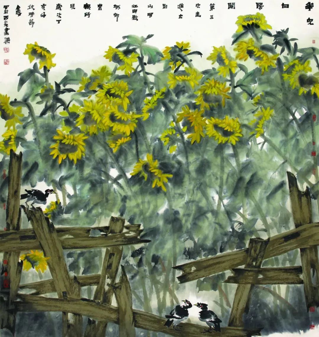 意境清远，笔墨雅洁的花鸟画