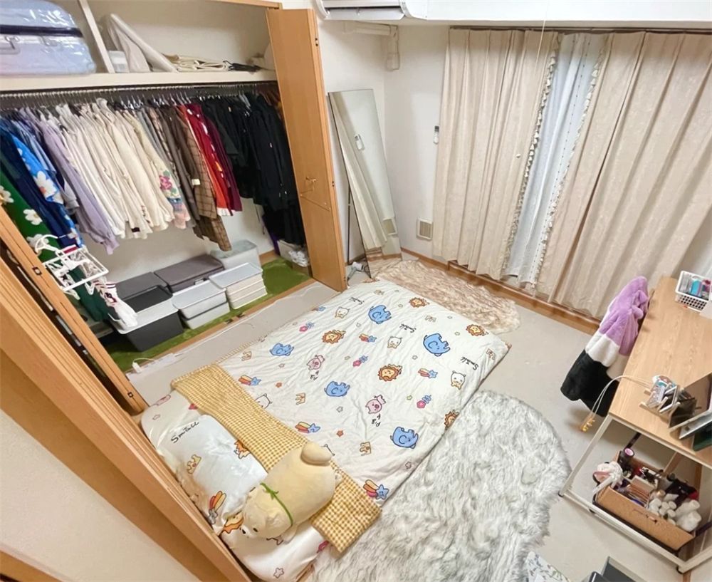 日本女生独居24㎡卧室装修效果图大全，温馨治愈风必备灵感