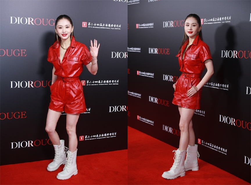 会穿很重要！1米6的王子文穿连体裤凹出1米7的效果，太显高