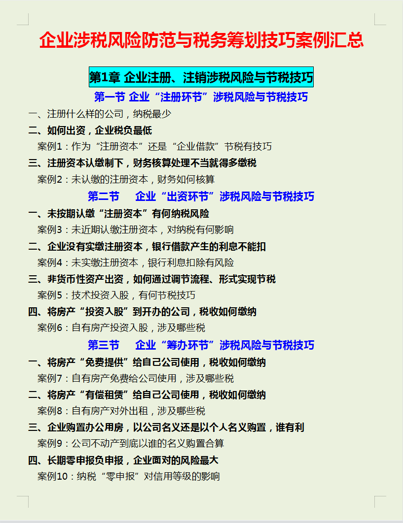 税务会计与纳税筹划（税务总监直言）