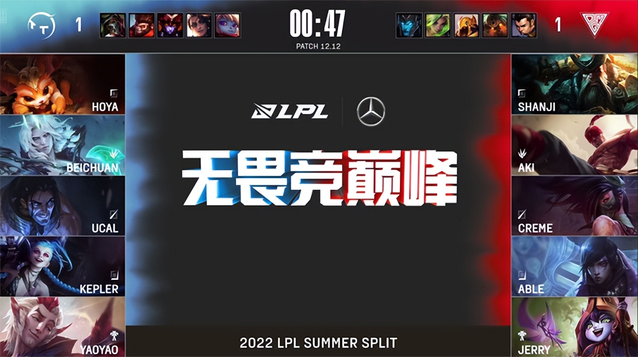 LOL-LPL：ucal沙皇单吃下路组伤害爆炸，TT稳健运营2-1掀翻OMG