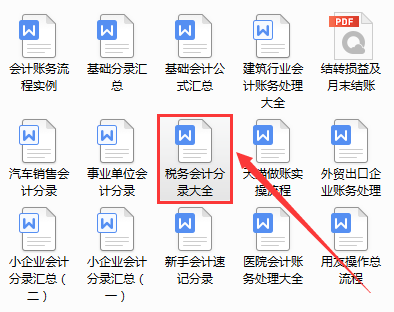 老会计花两周时间精心整理：这份税务会计分录大全，解决不少问题