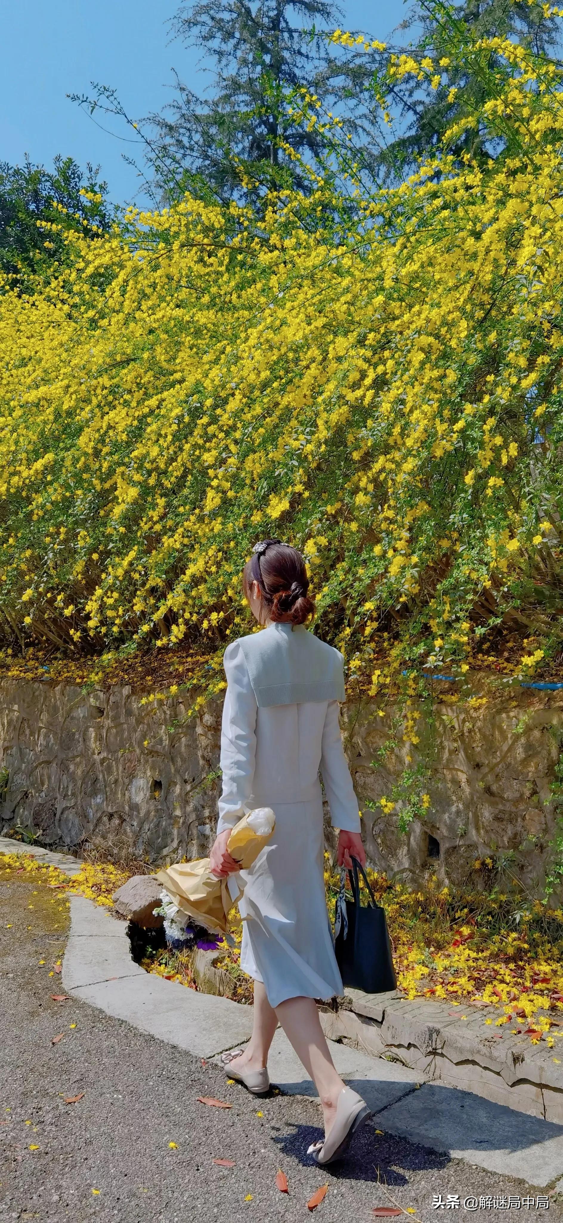 贵州女主持人外出游玩，时尚裙装大气高贵，看上去好迷人，喜欢吗