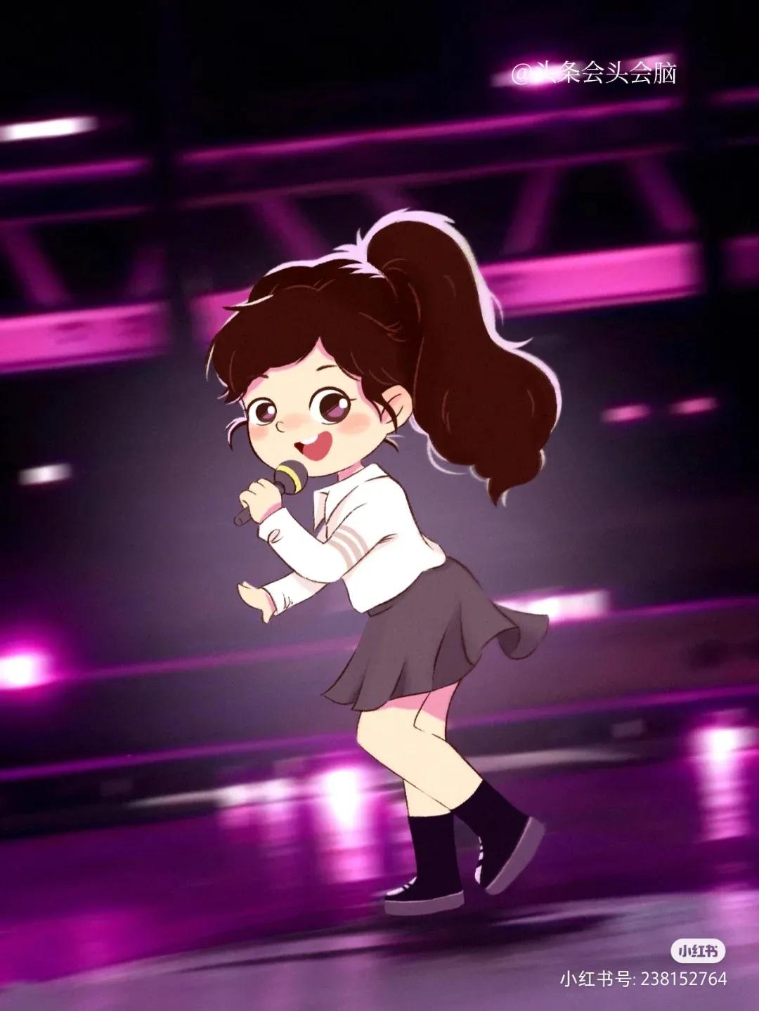 甜心教主王心凌的插画来啦