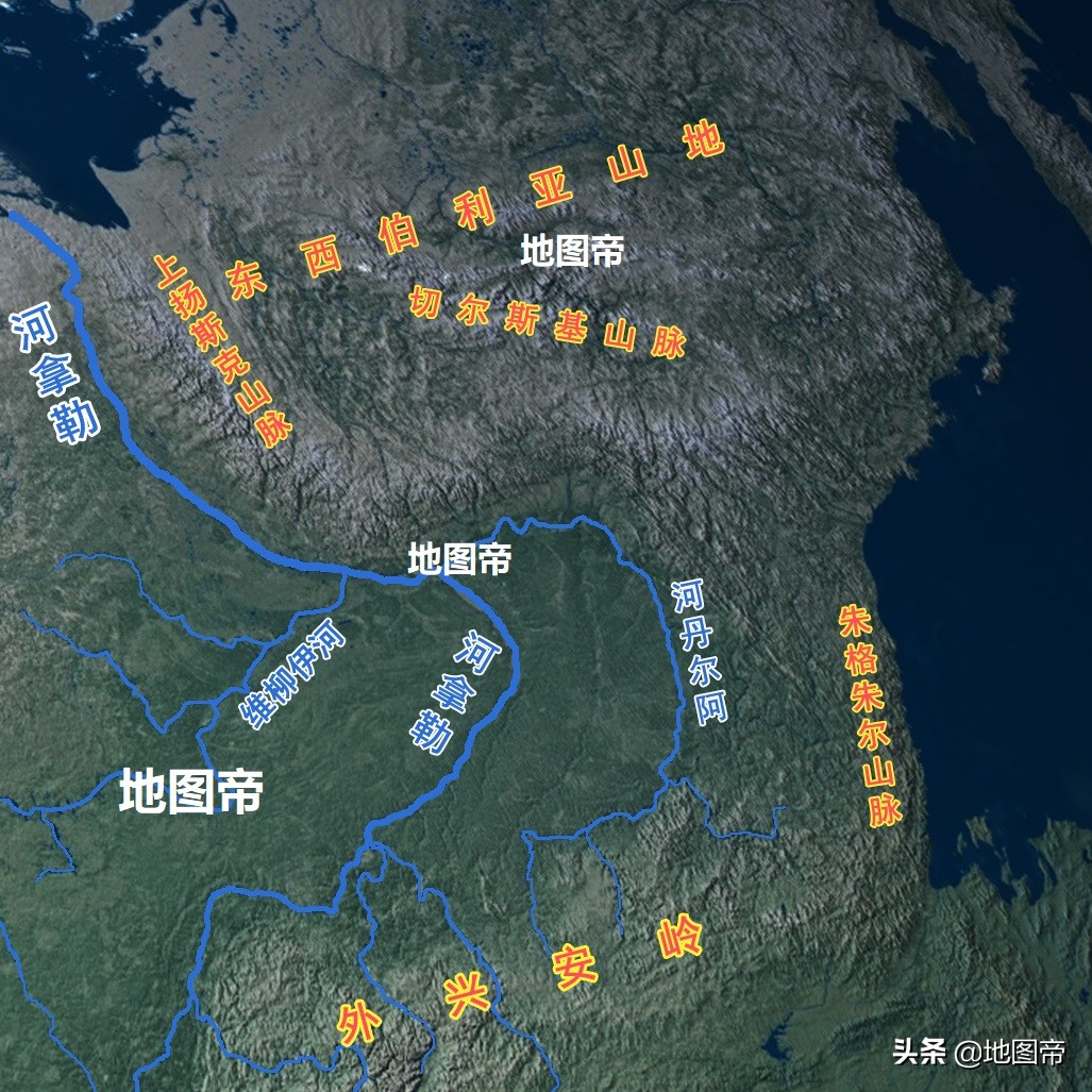 中国与俄罗斯地图(中国历朝距西伯利亚更近，占领西伯利亚的为什么是沙俄？)