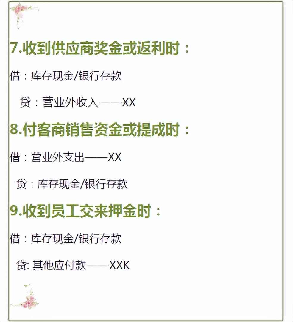 会计干货！中小型企业会计分录汇总，建议收藏