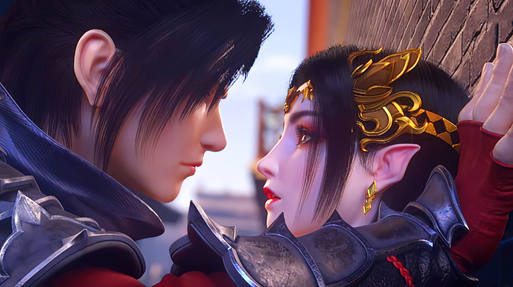 斗破苍穹三年之约6集:萧炎把美杜莎逼到墙边,美杜莎不知所措