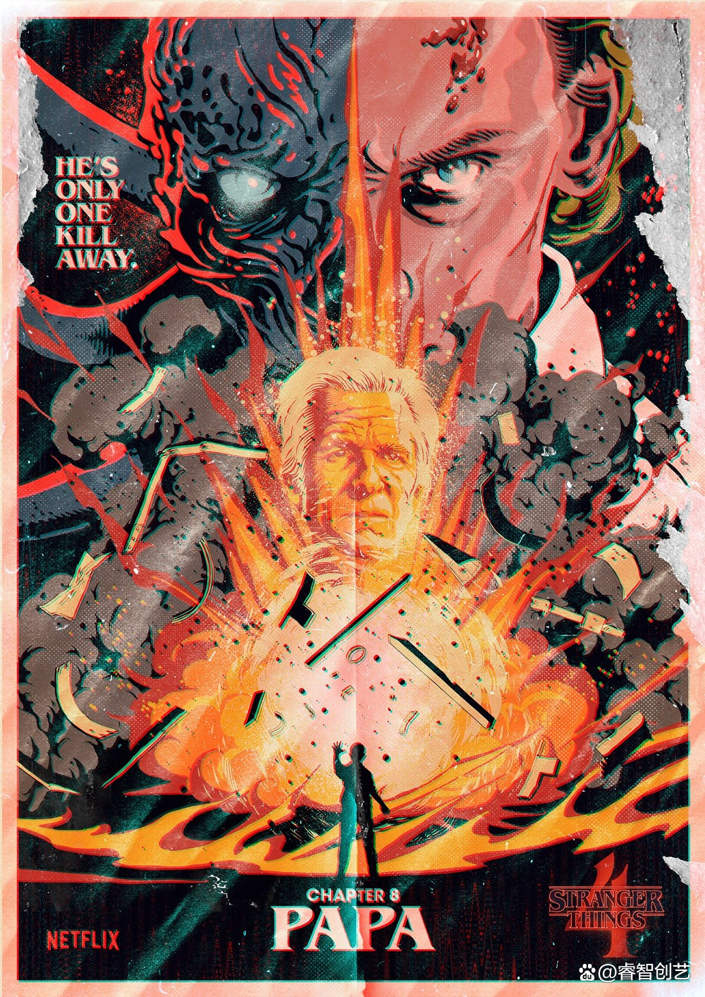 巴西设计师Butcher Billy操刀《怪奇物语4》创意视觉海报