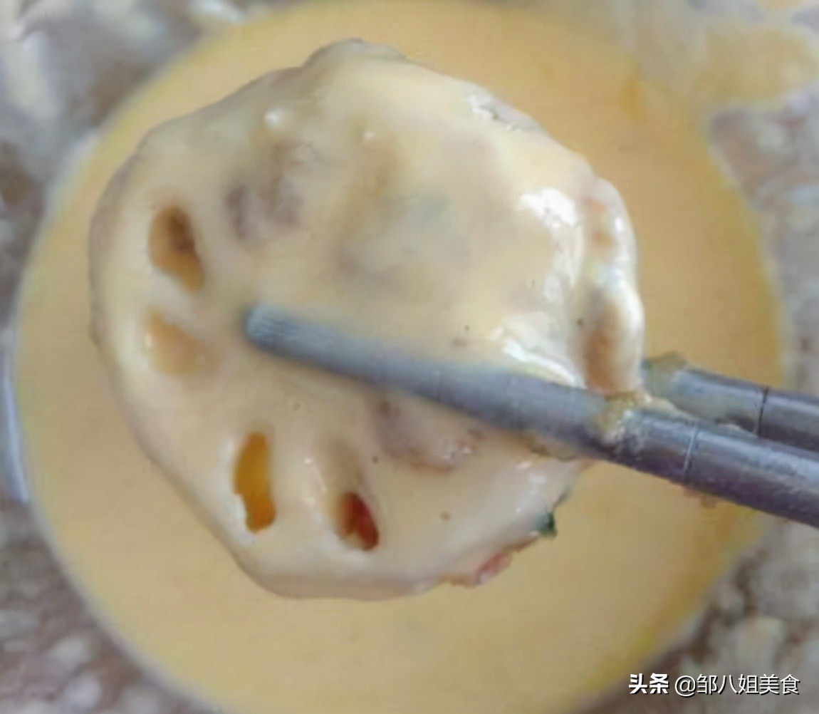 炸藕夹不难，调好脆皮糊是关键，教你正确做法，外焦里嫩不油腻