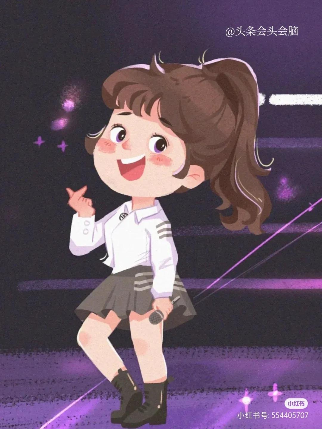 甜心教主王心凌的插画来啦