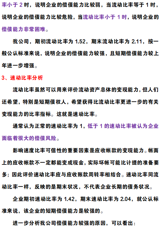 2022年企业财务报表分析及各项指标分析（完整版），收藏价值极高