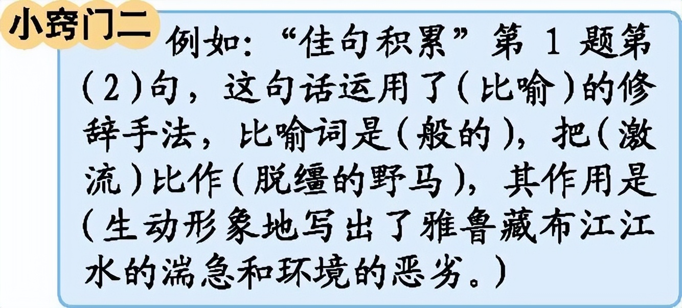 名校六年级下册语文全册知识点整理