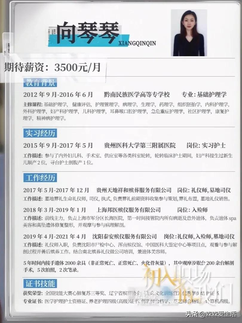 《初入职场的我们》8位实习生的简历，过来看看区别吧