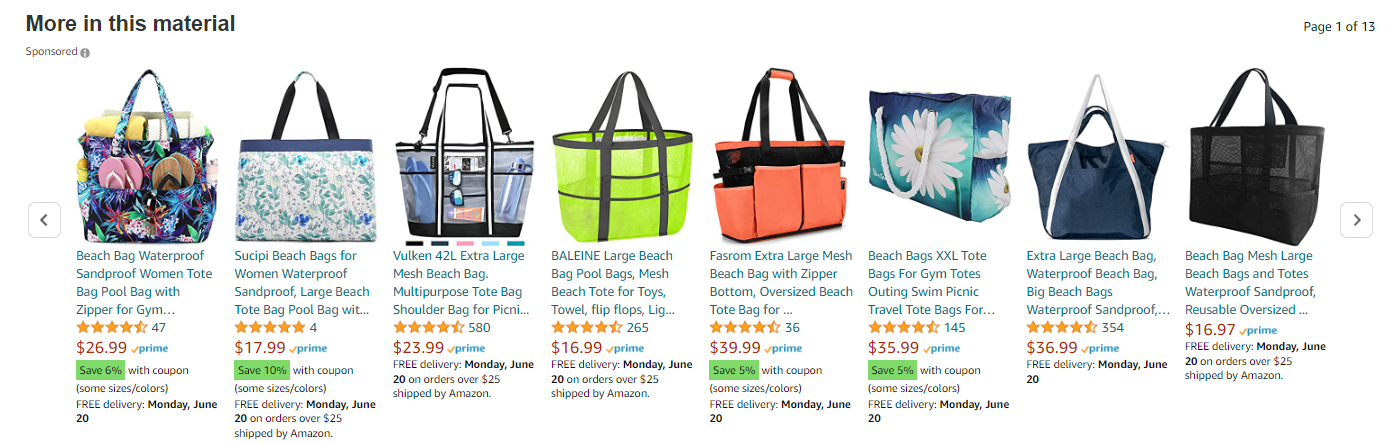 亚马逊广告之商品页面的广告位