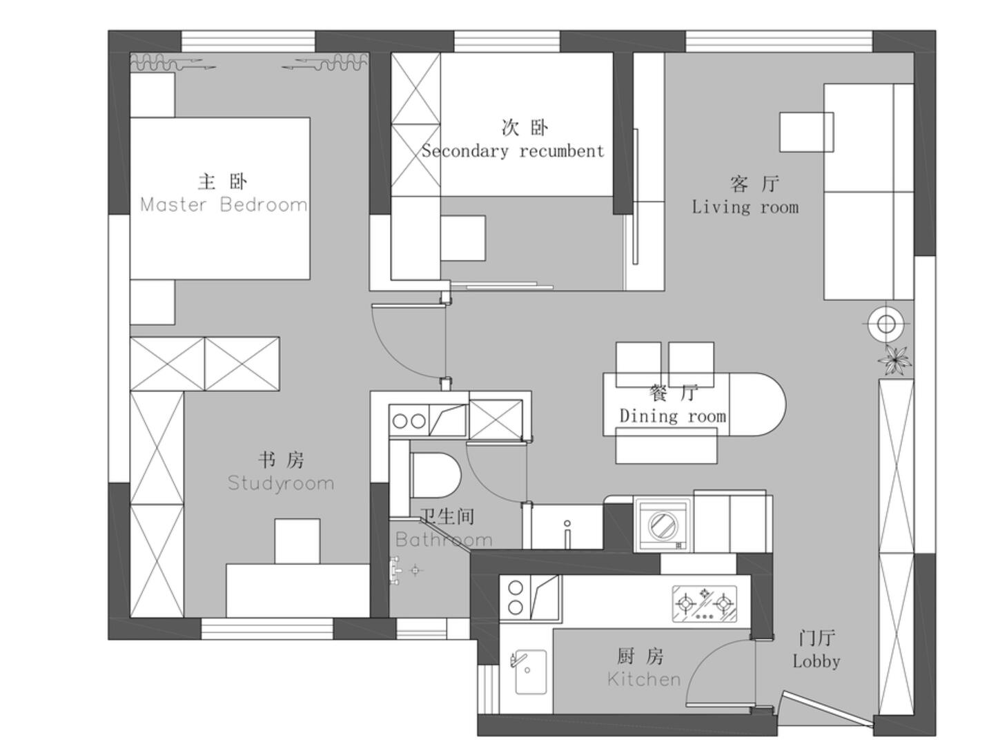 她60㎡小家，称为“装修指南”都不为过，全屋应有尽有，还特宽敞