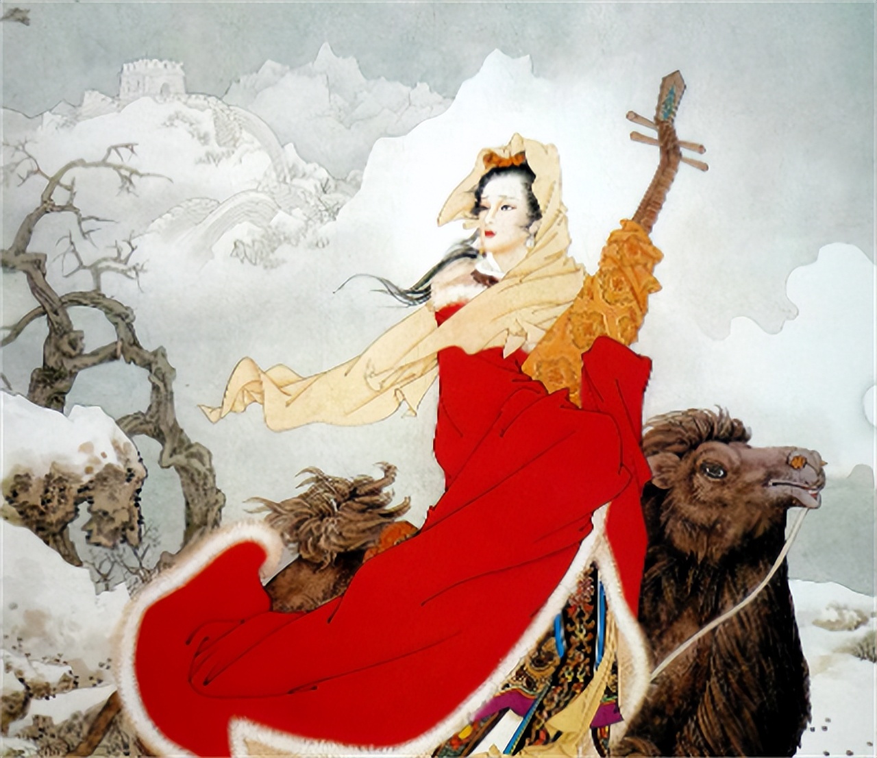 在匈奴的十几年里,王昭君不但得到了两代单于的宠爱,也受到了匈奴人民