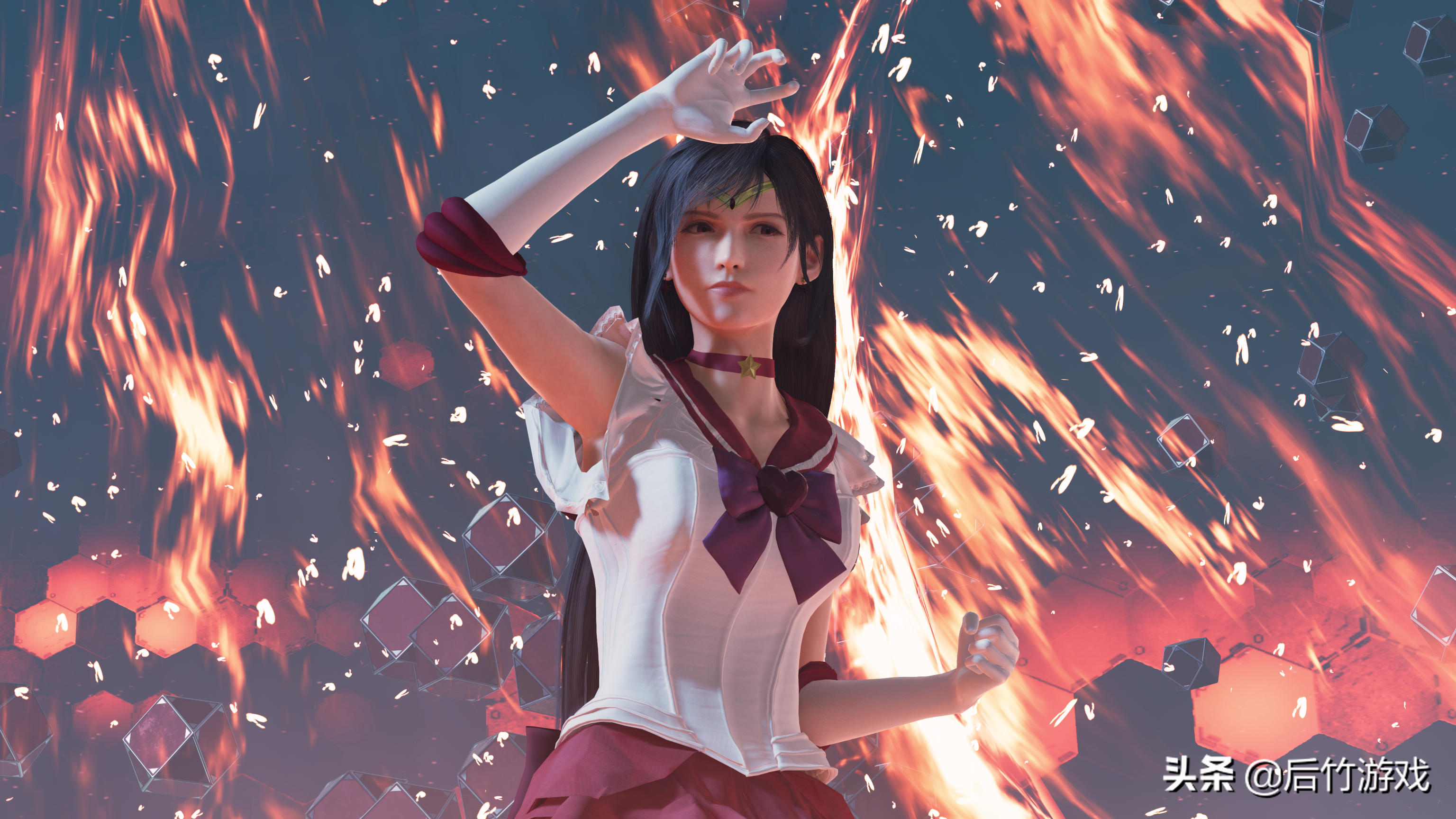 最终幻想7重制版蒂法mod三套衣服(蒂法美少女战士造型)|仙剑之家