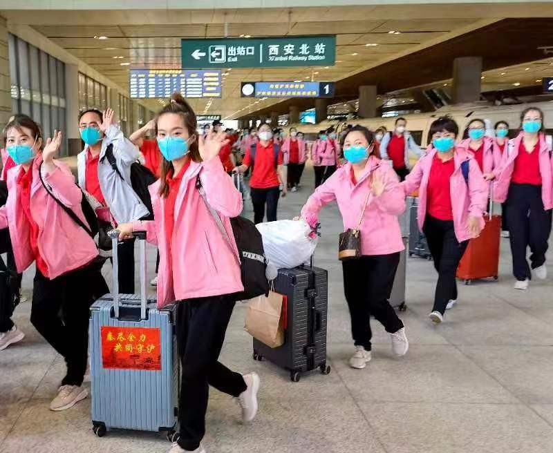 陕西援沪抗疫医疗队圆满完成任务平安归来