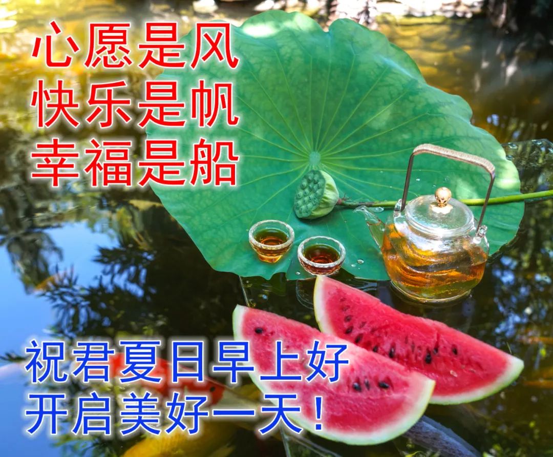 快乐开心早上好祝福图片 美好祝福早安问候图片
