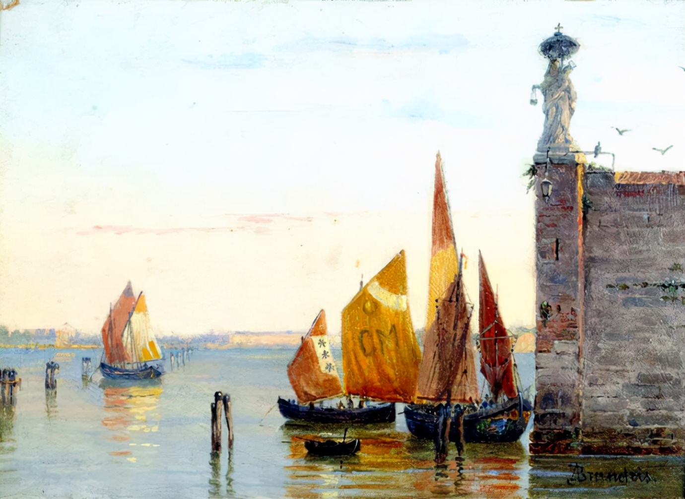 布兰代斯)(1848-1926)是捷克出生的意大利风景画,风俗画和肖像画画家