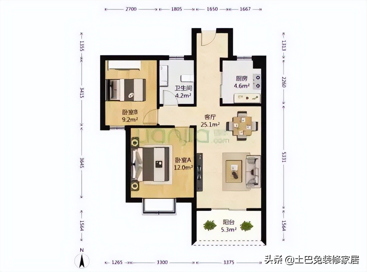 免巴兔装修4万改75㎡，性价比之选，轻松焕新家
