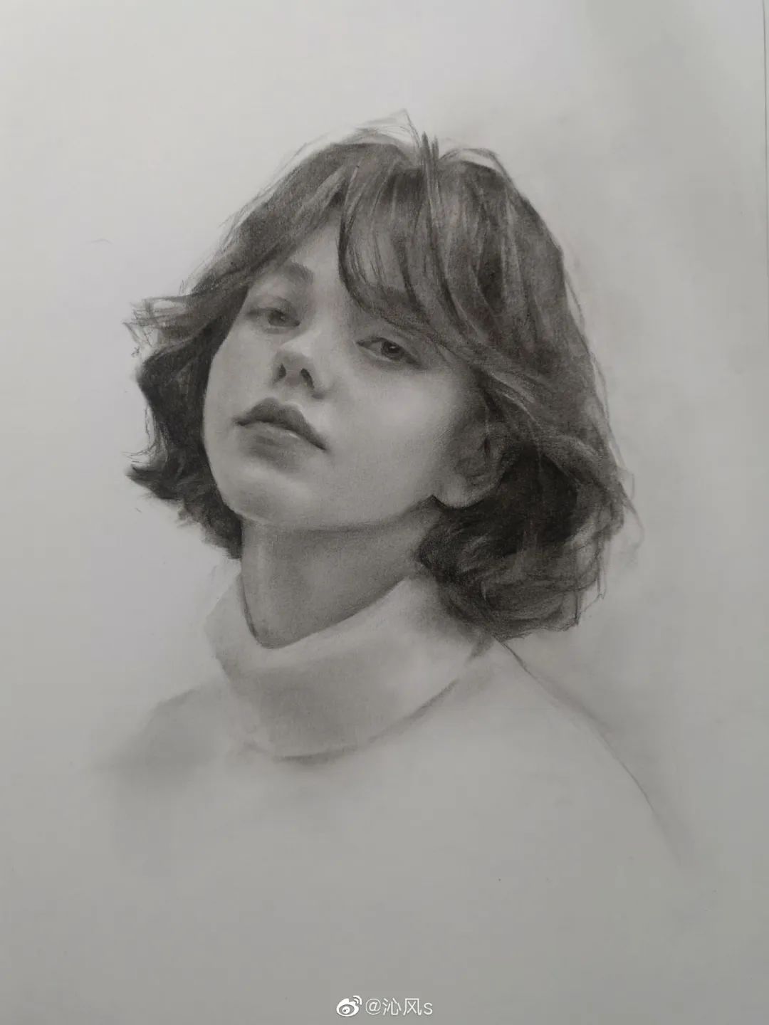 画皮画骨难画魂，她用木炭把明星画活了，王一博鞠婧祎眼神看醉了