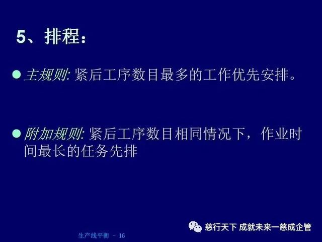 PPT分享 生产线平衡计算的绝好资料