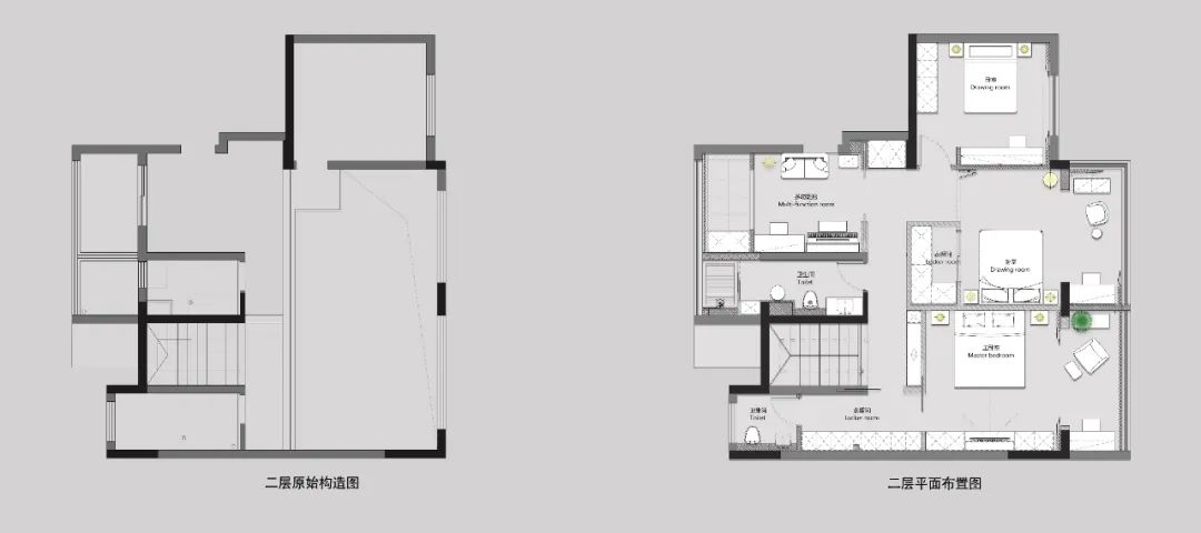 120平跃层装修设计，四口之家温馨宜居210㎡理想居所