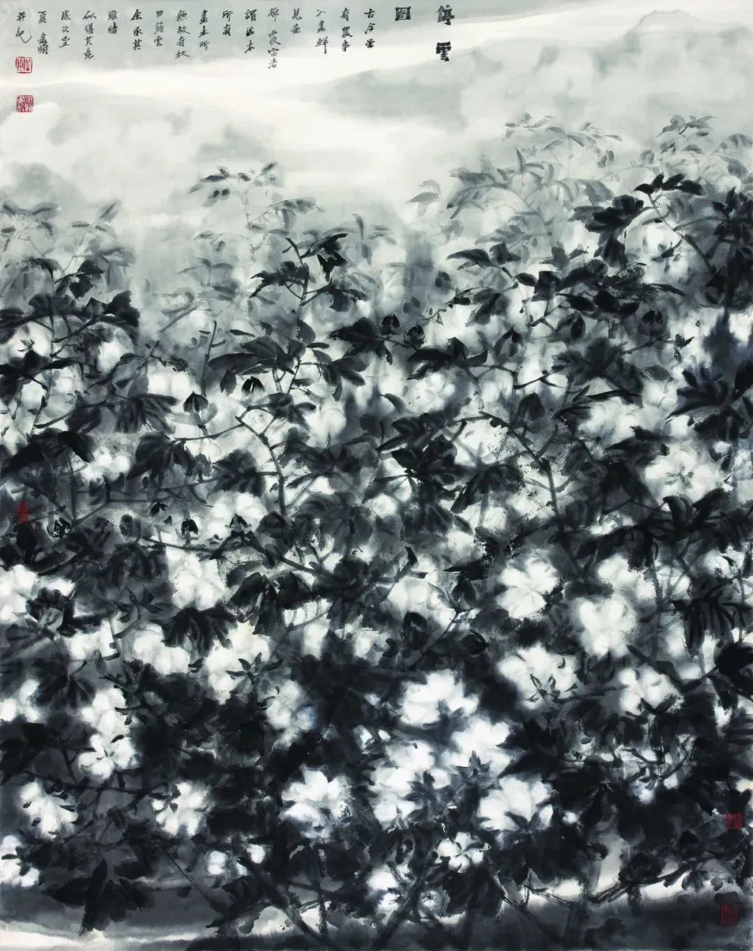 意境清远，笔墨雅洁的花鸟画