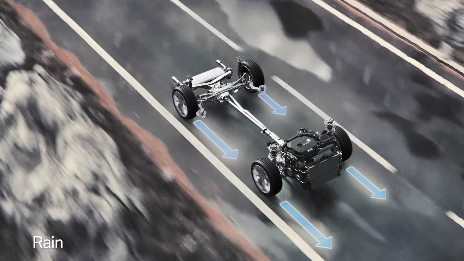 置前驱平台这个平台无法与xdrive兼容,宝马也不得不选择瀚德四驱系统