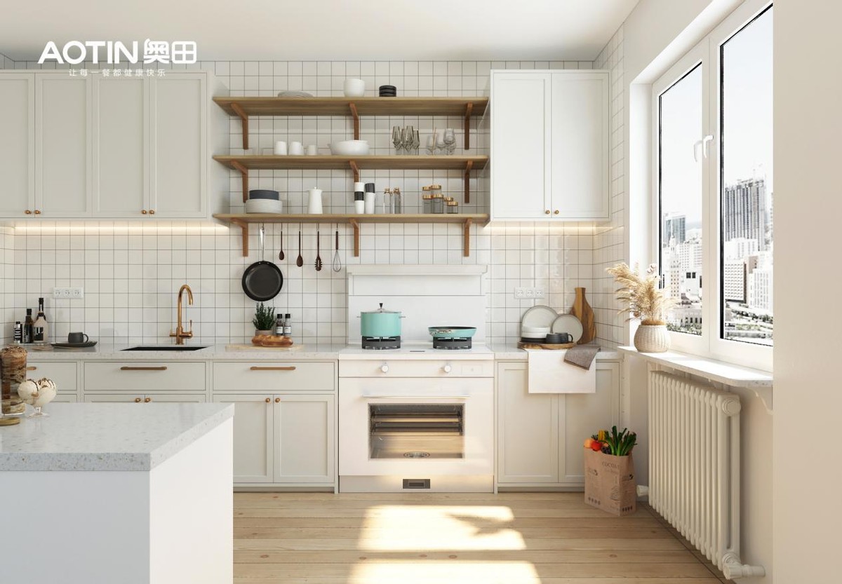 極簡凈白，高顏浪漫丨奧田集成灶D3系列帶來現代廚房美學靈感