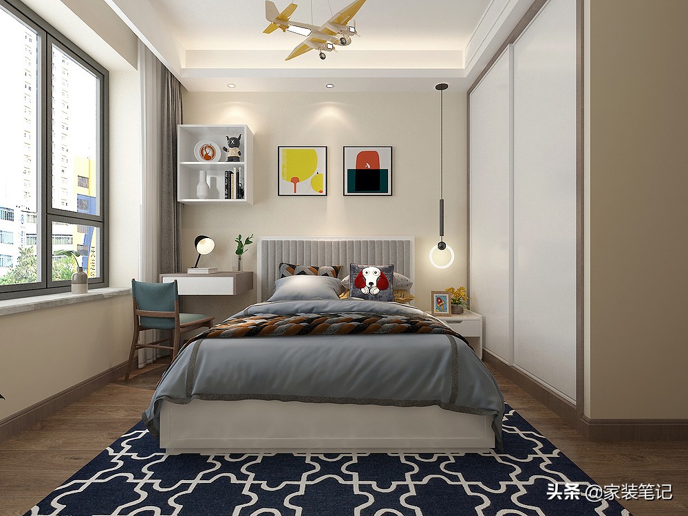 130㎡的四居室，装修现代中式，全屋时尚、前卫又有意境，很喜欢