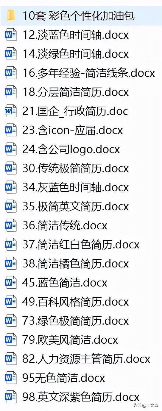「干货」IT人的简历模板合集！（附下载）