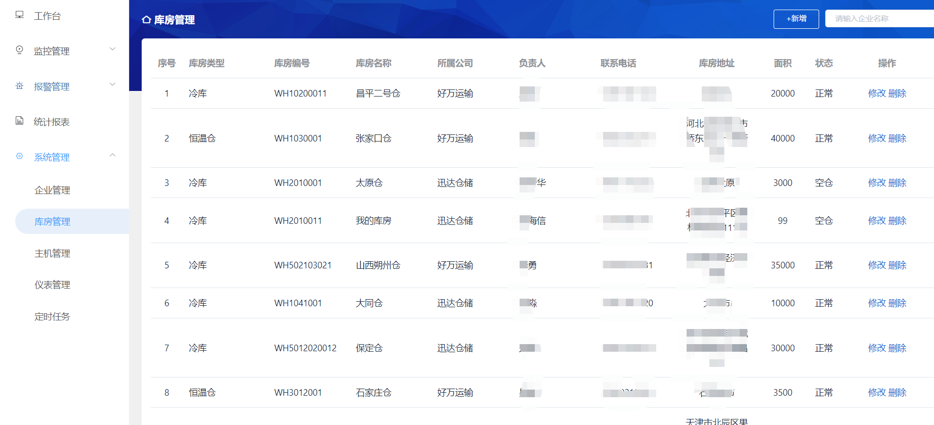 基于spring cloud+Vue的冷链物流设备监控系统