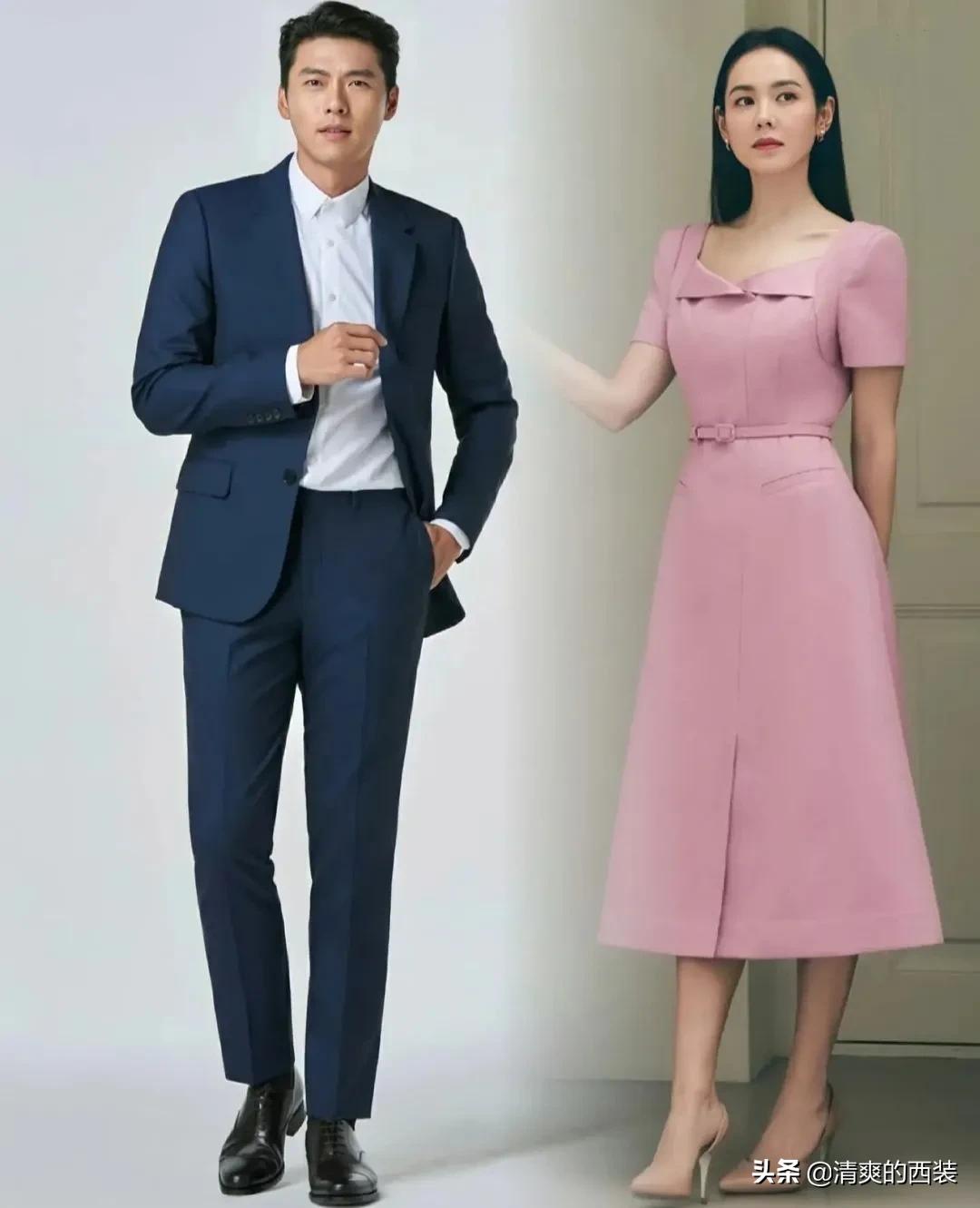 一个英俊潇洒，一个美丽动人，顶流夫妻玄彬孙艺珍的时尚穿搭