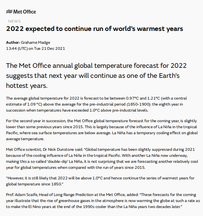 科学家们对于2022年的危机预言，以及2021年，世界经历了哪些灾难