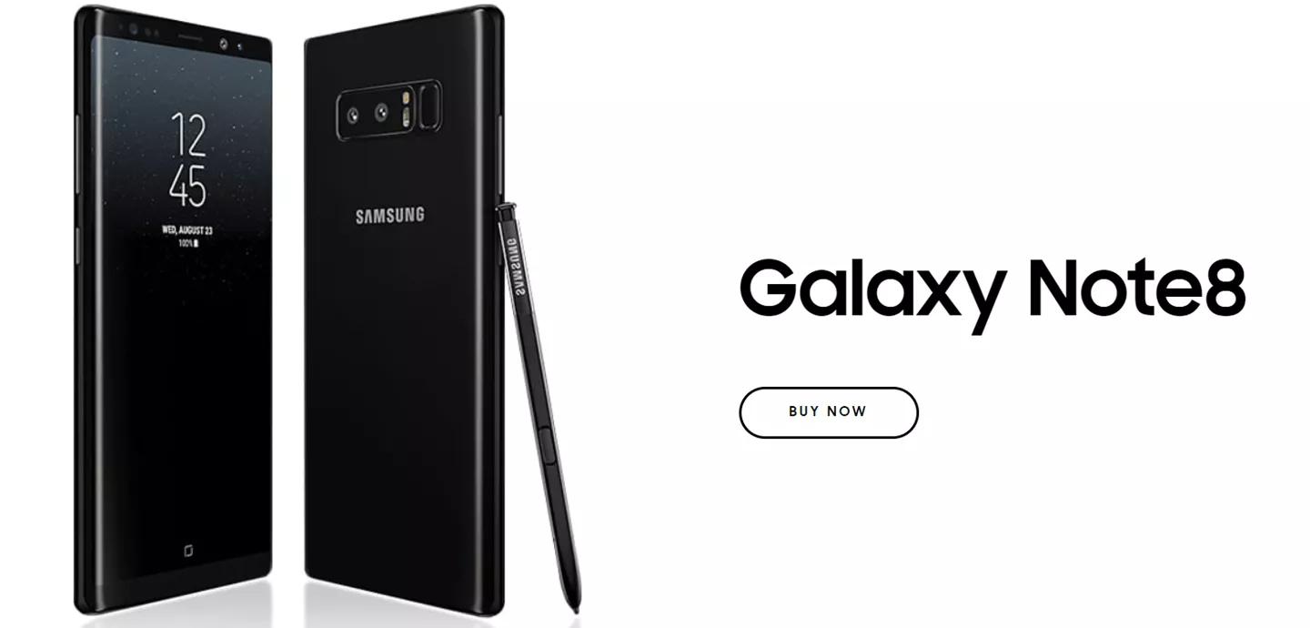 Galaxy Note 8：经典造型
