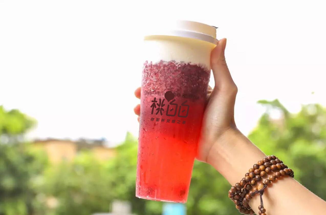 正本設計｜桃白白 網紅茶飲品牌LOGO設計