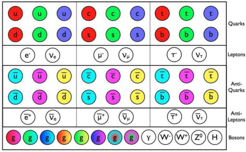 科學家已發現12種極限粒子（絕對基本粒子）