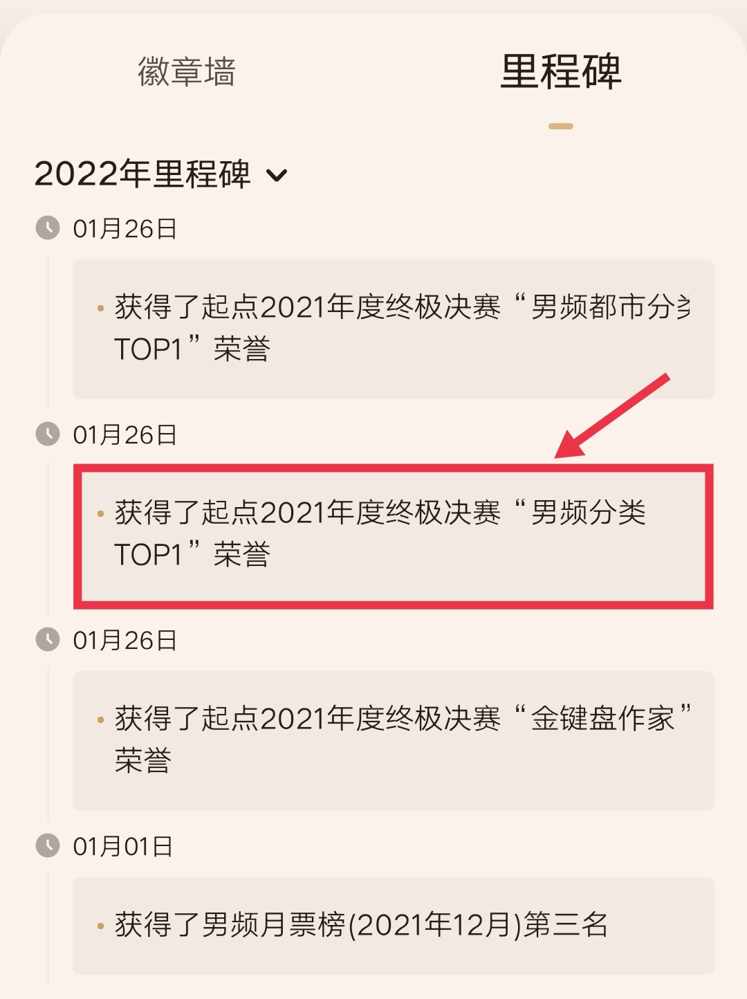 起点推出分类TOP1荣誉，《夜的命名术》拿下2021男频分类第一名
