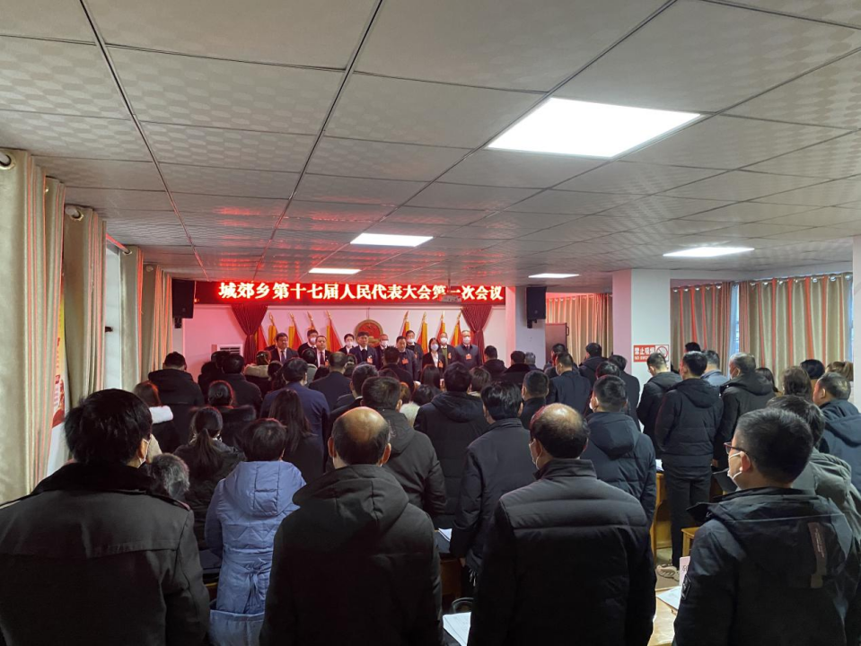 东风浩荡满目春 只争朝夕启新程 ——桐柏县城郊乡：第十七届人民代表大会第一次会议胜利召开